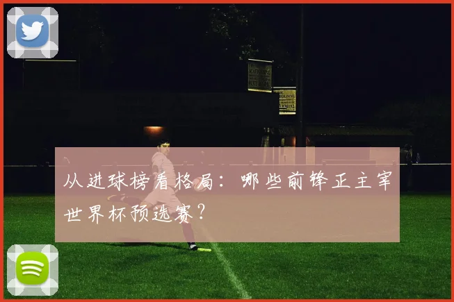 从进球榜看格局:哪些前锋正主宰世界杯预选赛?